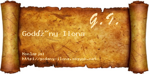 Godány Ilona névjegykártya